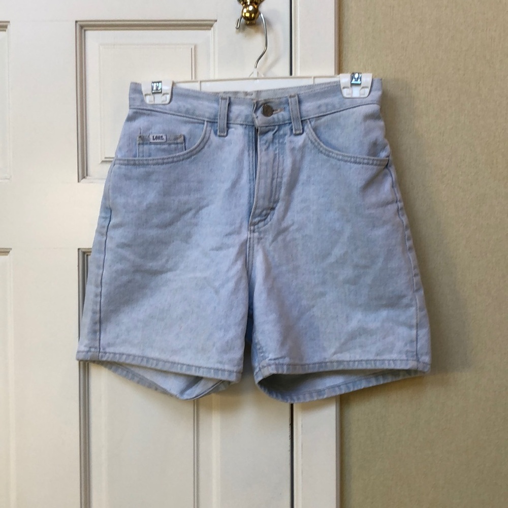 Vintage Lee Denim light wash Mom Shorts